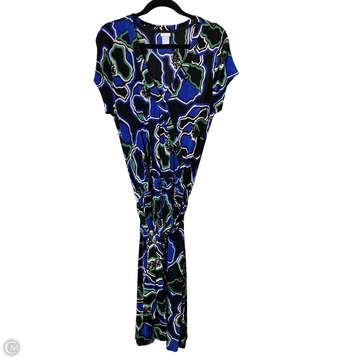 Dress Casual Midi By Chicos In Multi-colored, Size: L