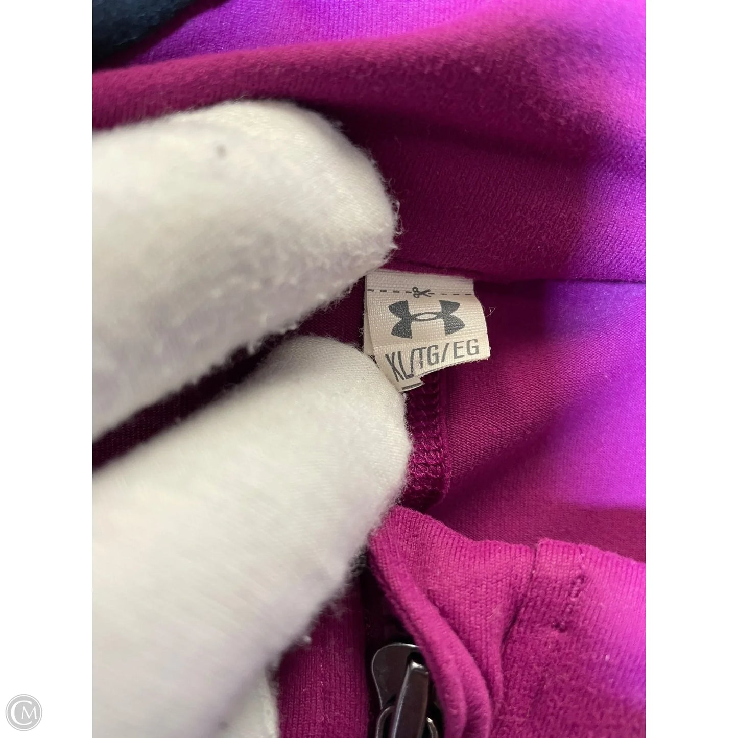 Athletic Jacket By Under Armour In Purple, Size: Xl