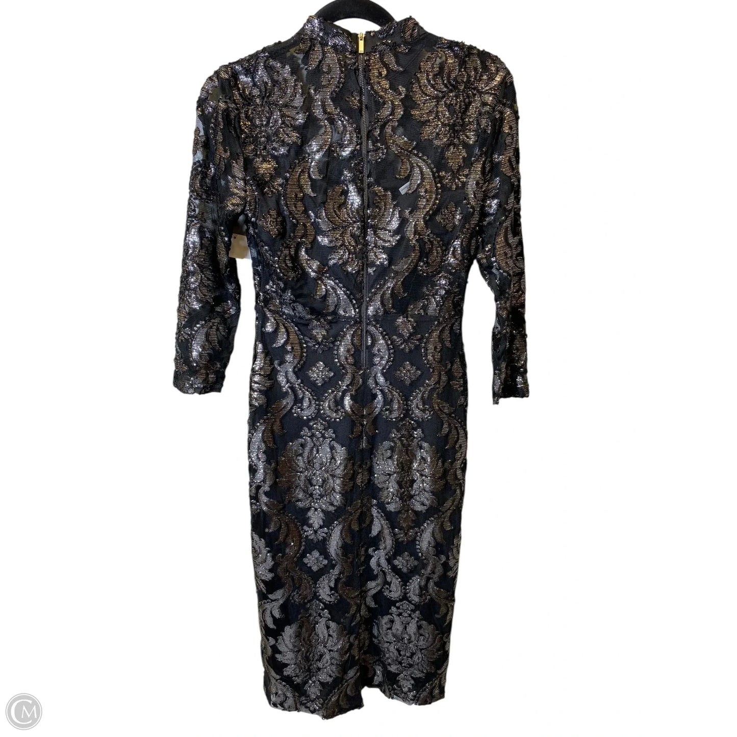 Dress Party Midi By Rachel Roy In Black & Silver, Size: 4