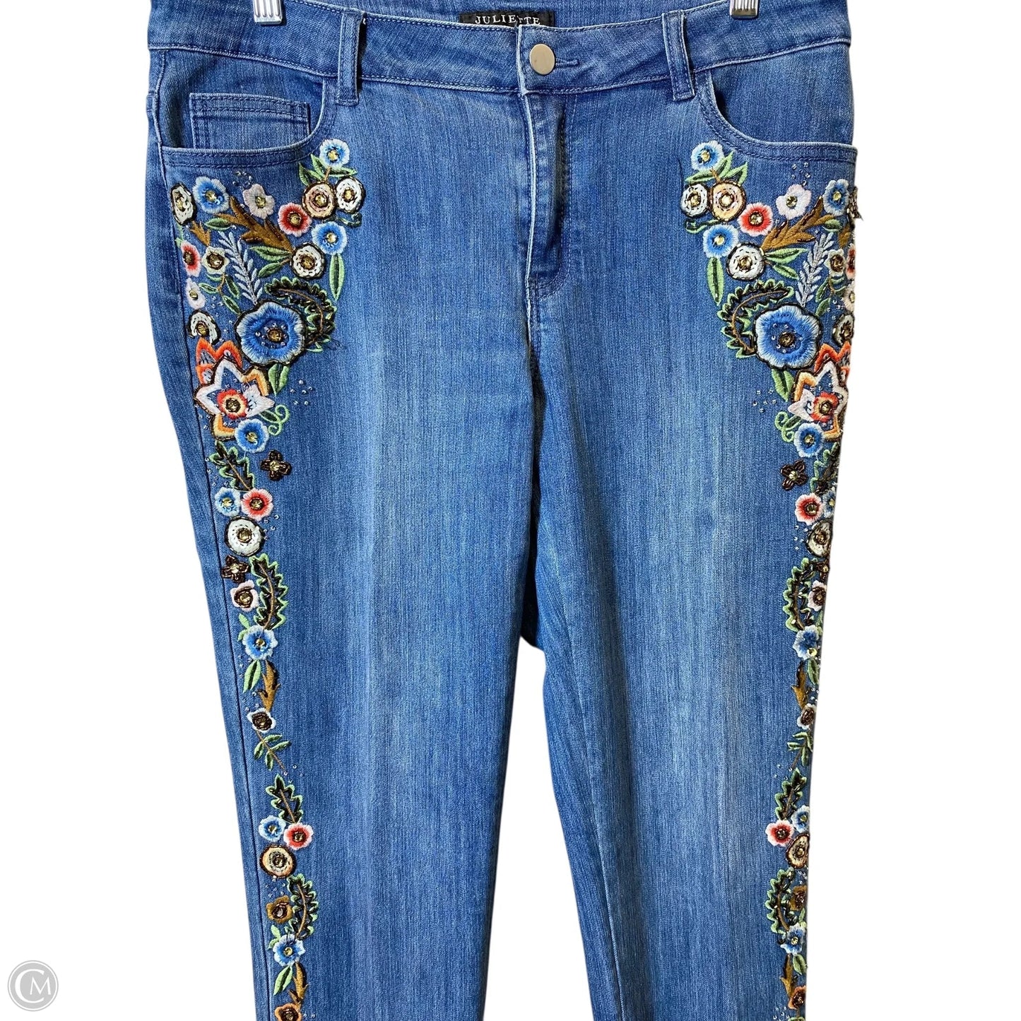 Jeans Straight By Clothes Mentor In Blue Denim, Size: 10