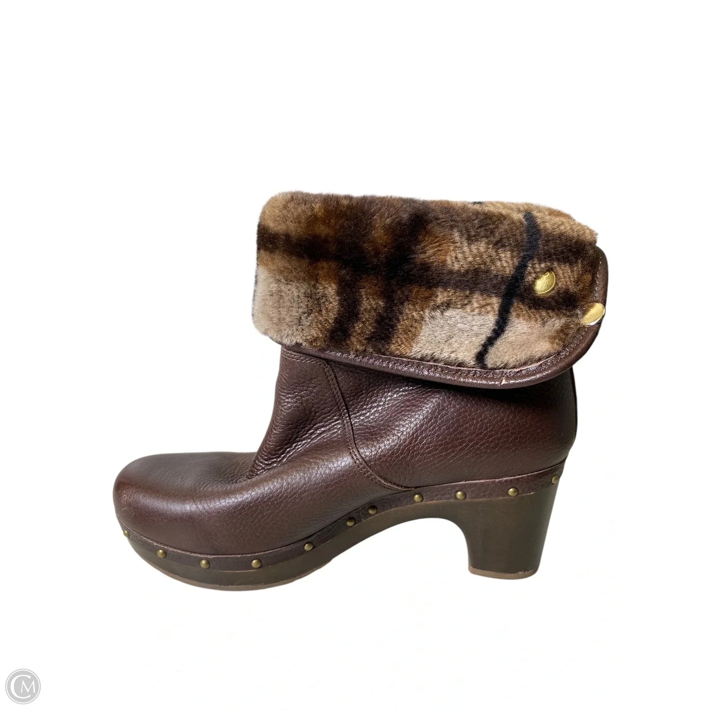 Boots Designer By Ugg In Brown, Size: 8