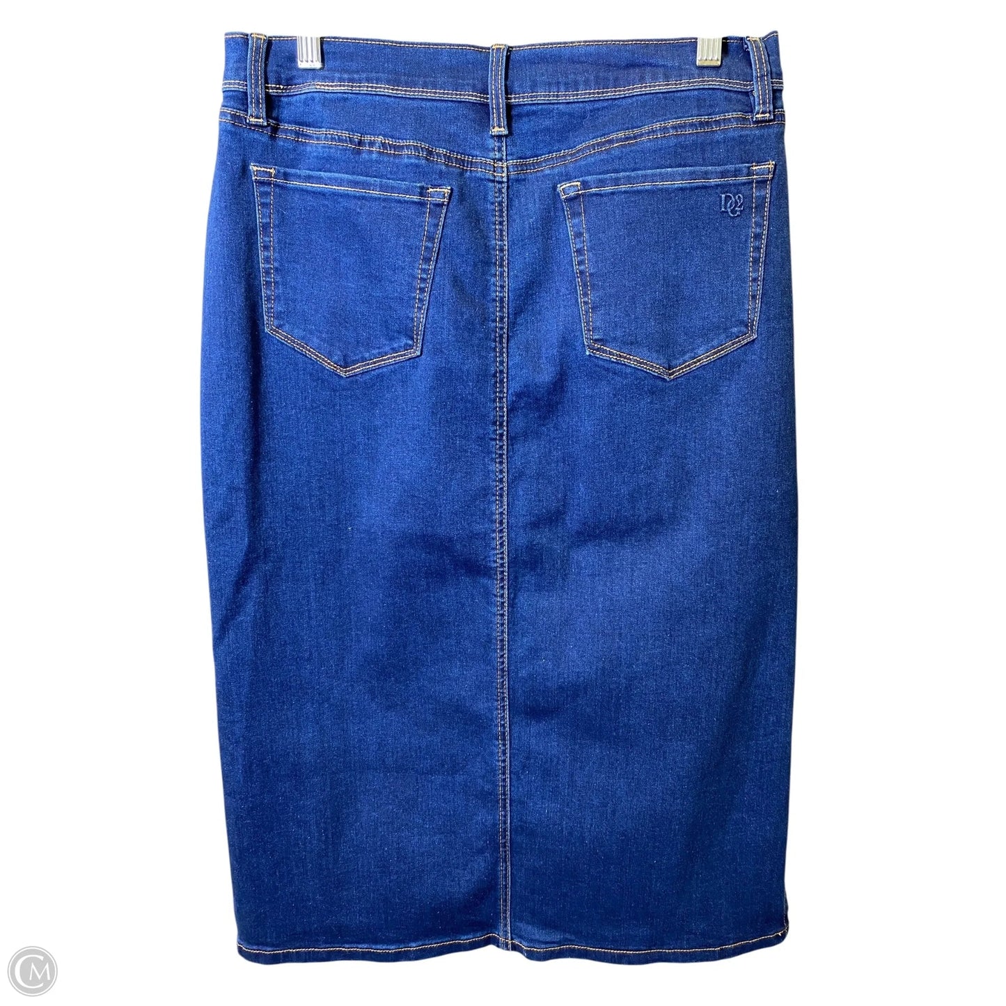 Skirt Midi By Dg2 In Blue Denim, Size: 12p