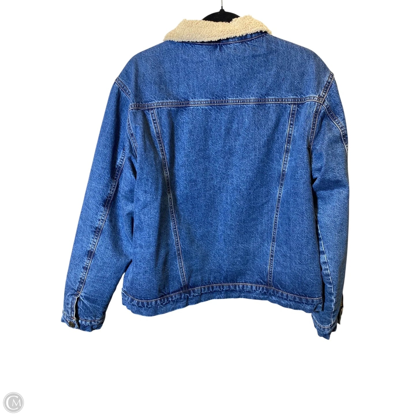 Jacket Denim By Clothes Mentor In Blue Denim, Size: M