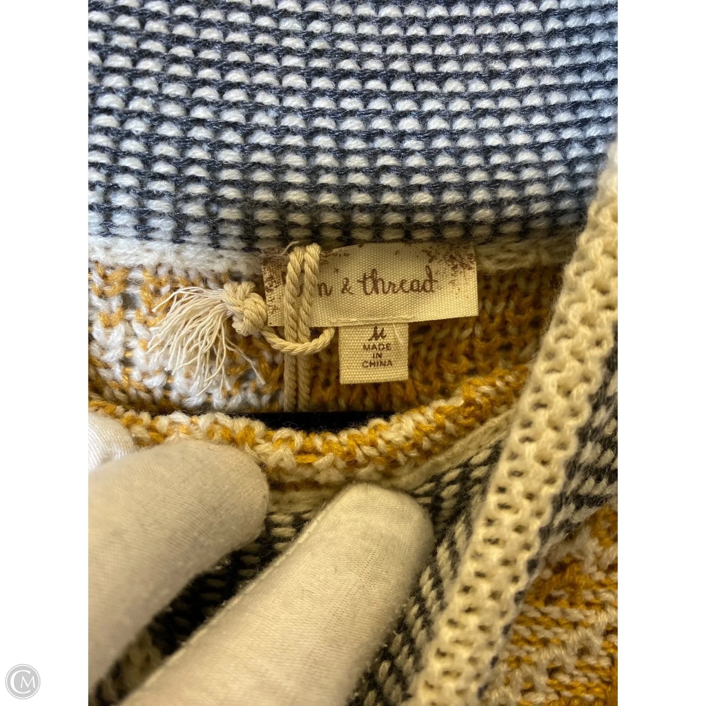 Sweater By Hem & Thread In Multi-colored, Size: M