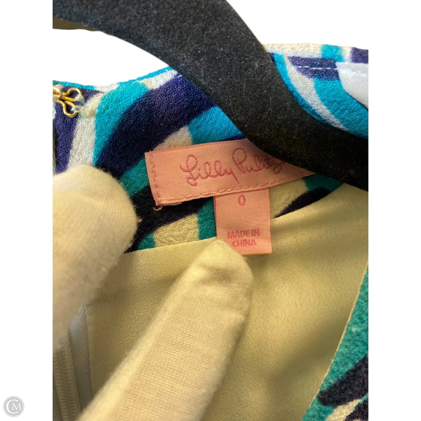 Dress Designer By Lilly Pulitzer In Blue & White, Size: 0