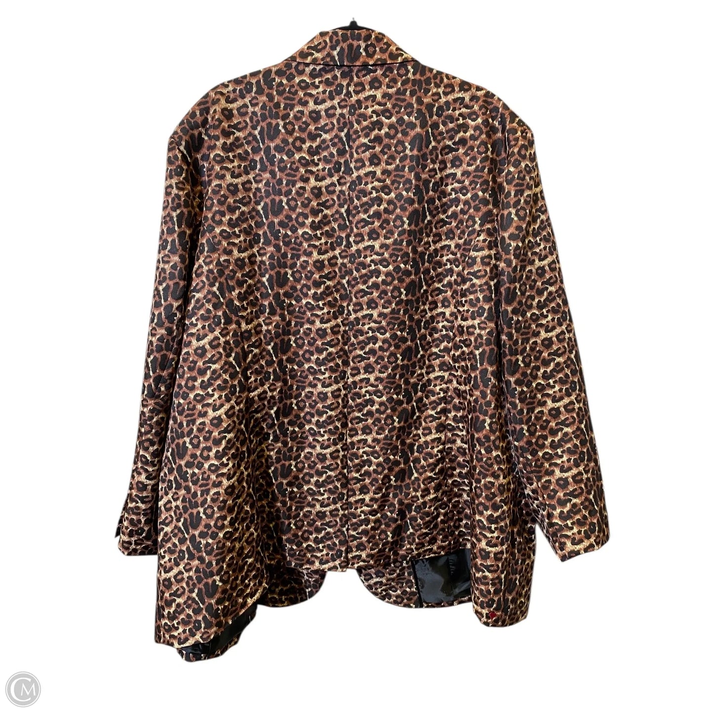 Blazer By Denim 24/7 In Animal Print, Size: 4x