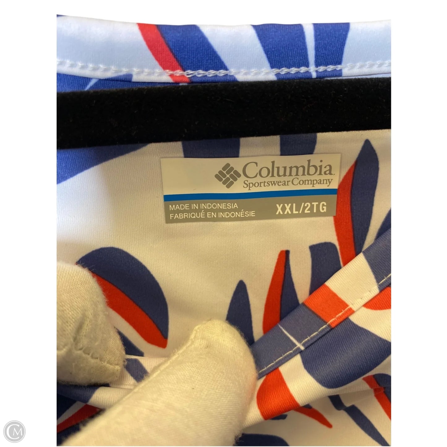 Athletic Dress By Columbia In Blue & Red & White, Size: Xxl