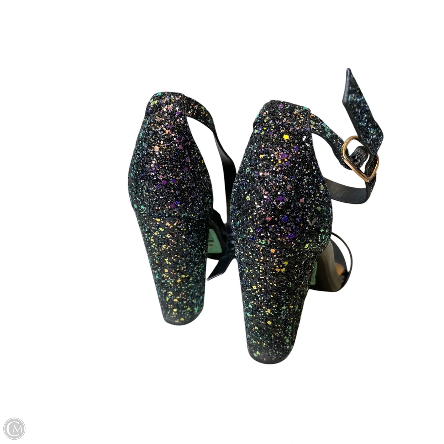 Sandals Heels Block By Bamboo In Multi-colored, Size: 6