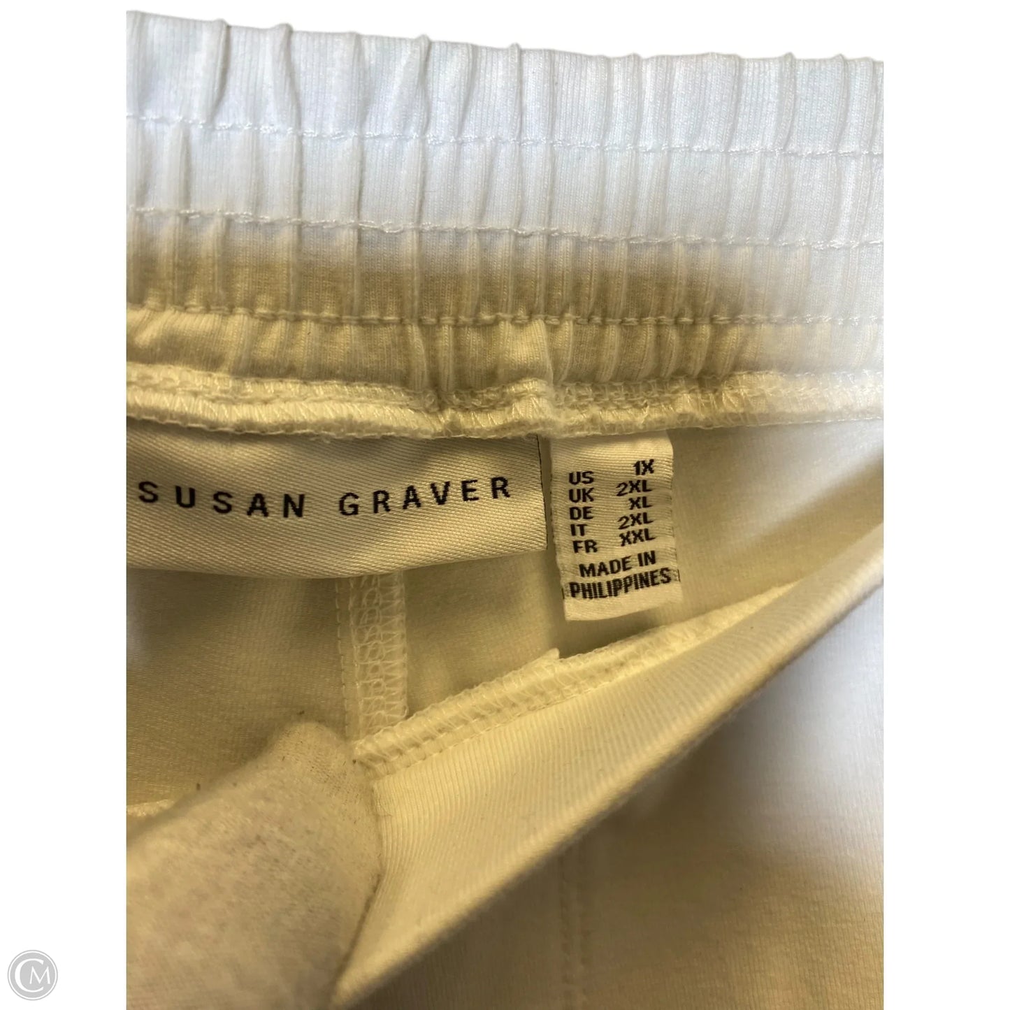 Pants Cargo & Utility By Susan Graver In White, Size: 1x