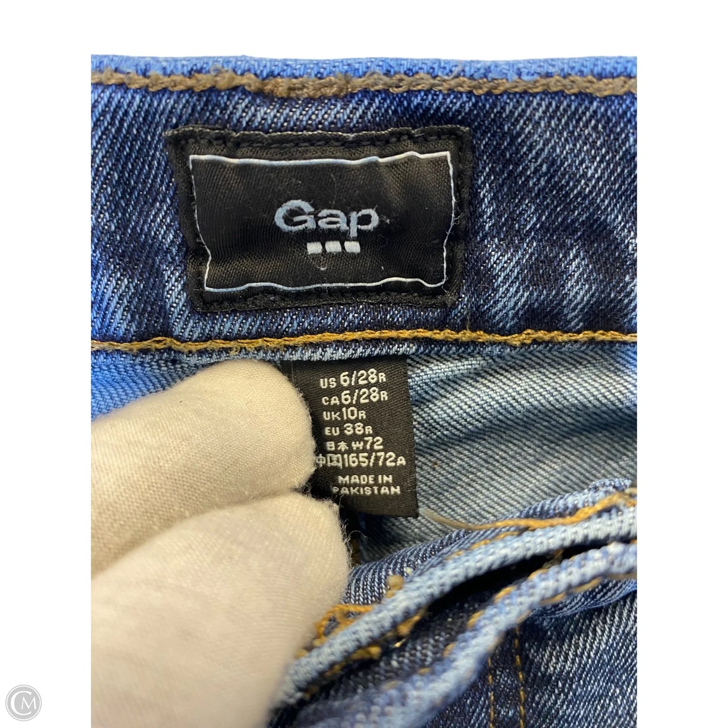 Jeans Skinny By Gap In Blue, Size: 6