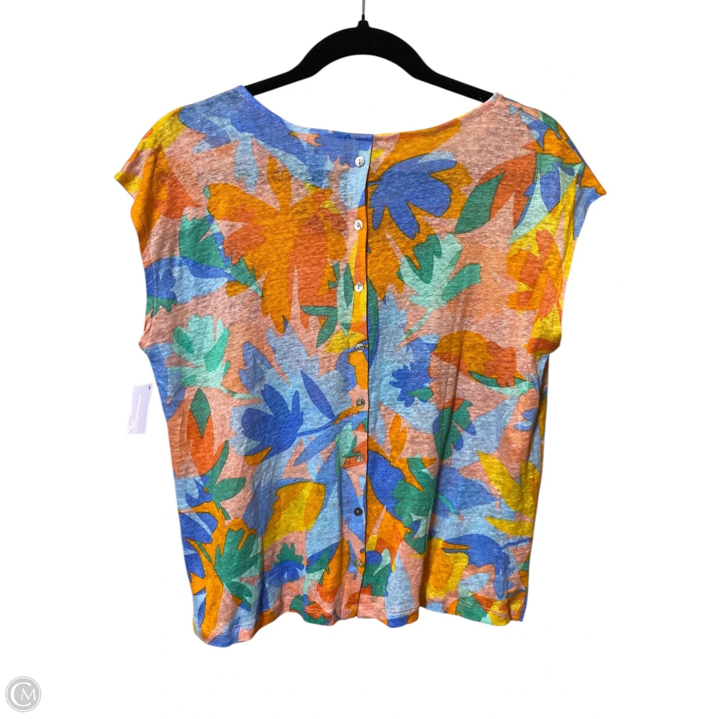 Top Short Sleeve By Joie In Multi-colored, Size: L