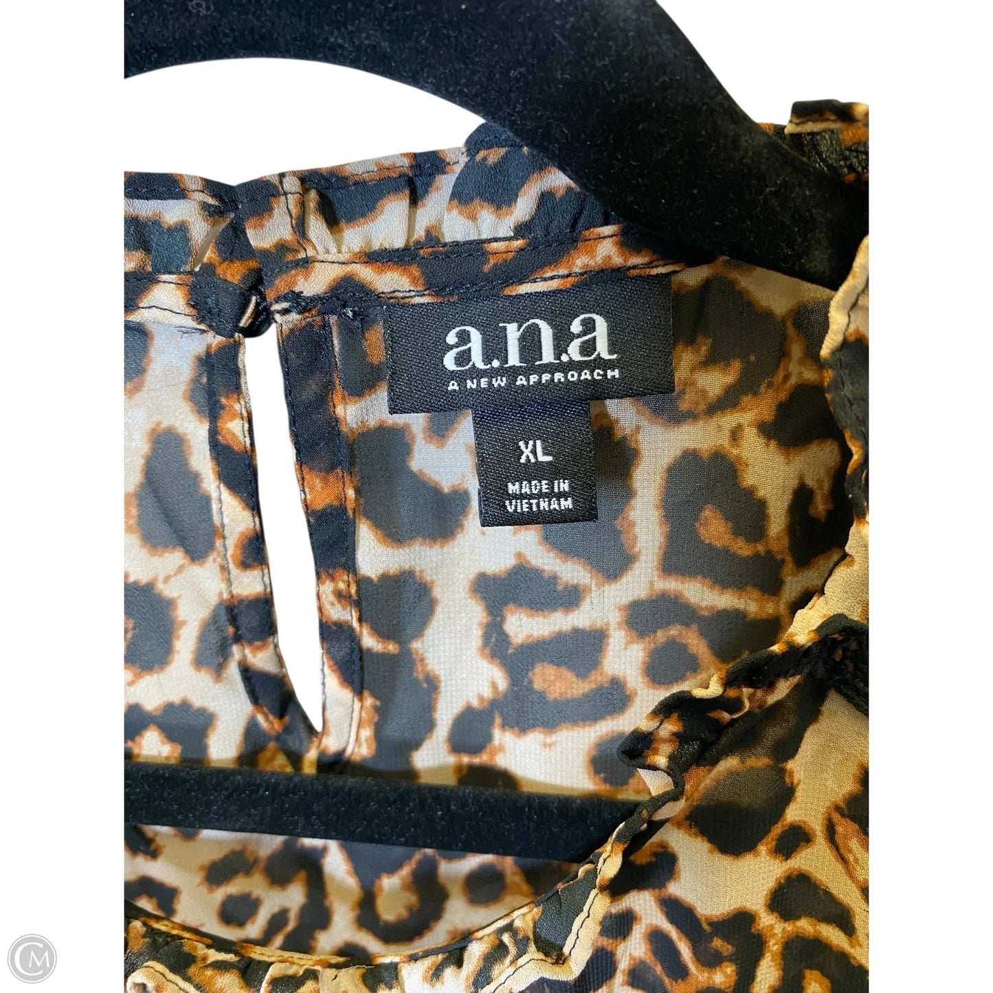 Top Sleeveless By Ana In Animal Print, Size: Xl