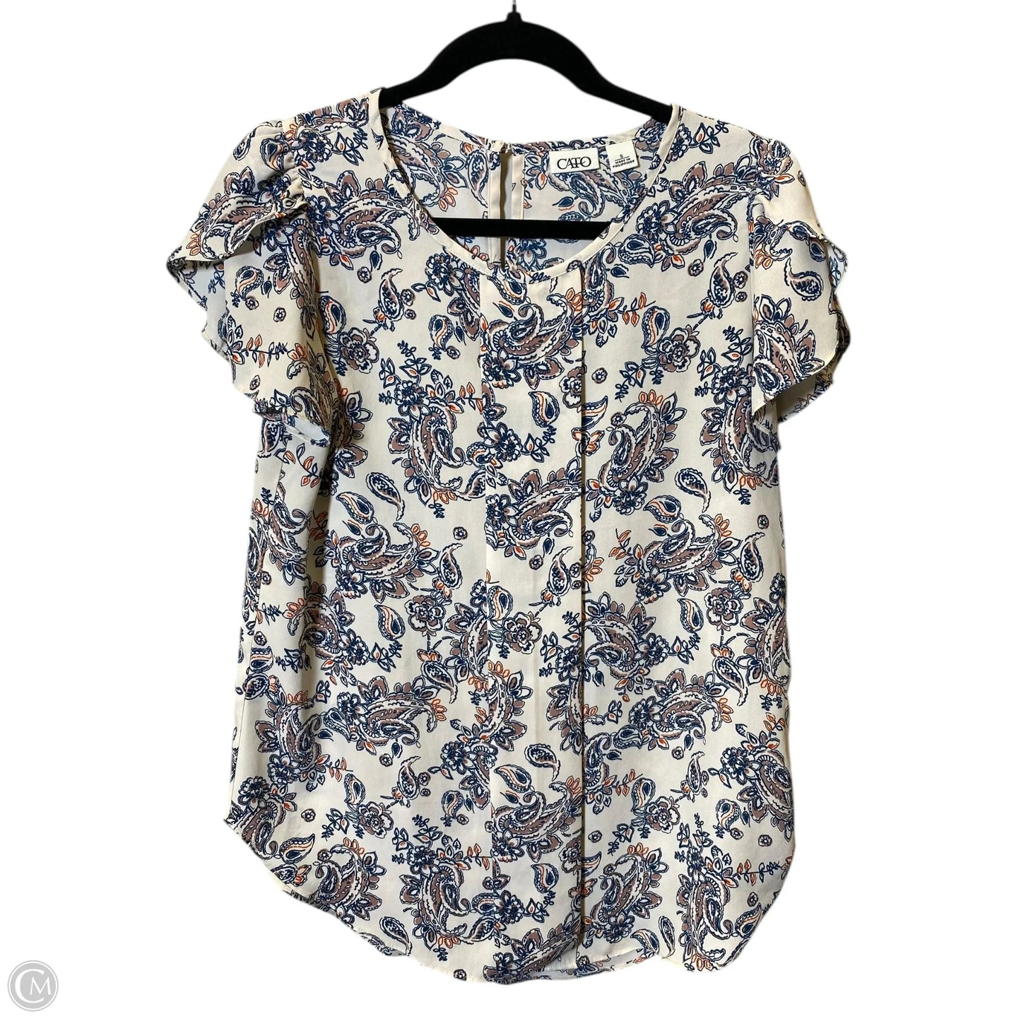 Top Short Sleeve By Cato In Multi-colored, Size: S