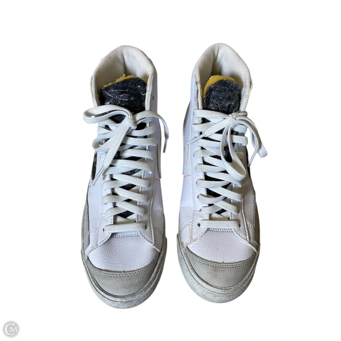 Shoes Flats By Nike In Grey & White, Size: 7