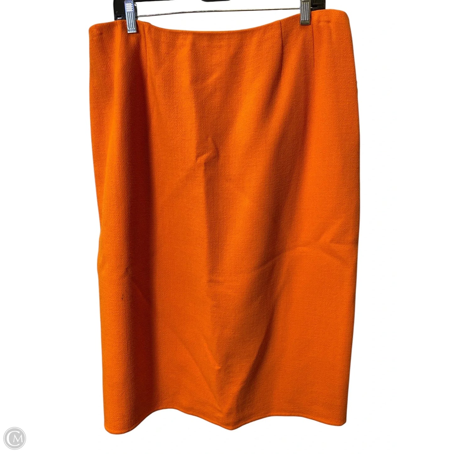 Skirt Midi By Bill Blass In Orange, Size: 18