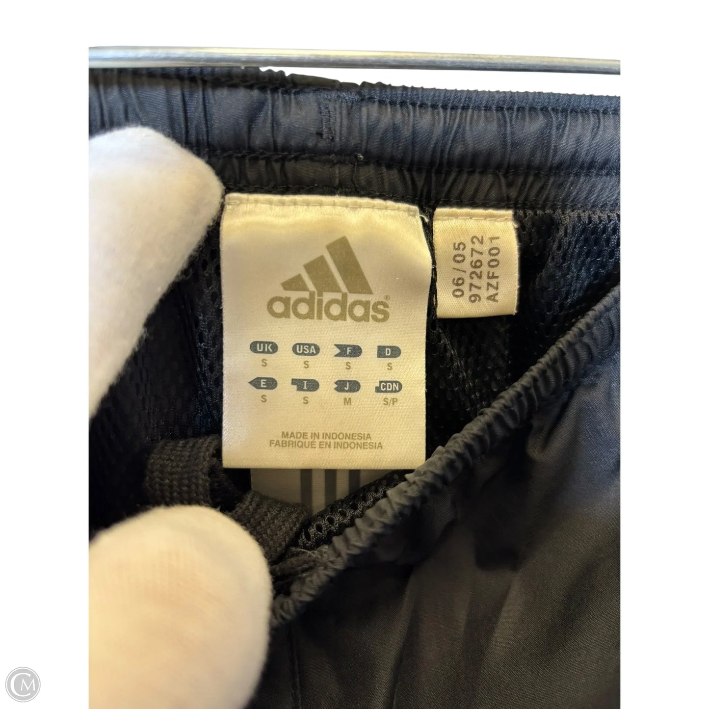 Athletic Pants By Adidas In Black & Green, Size: S