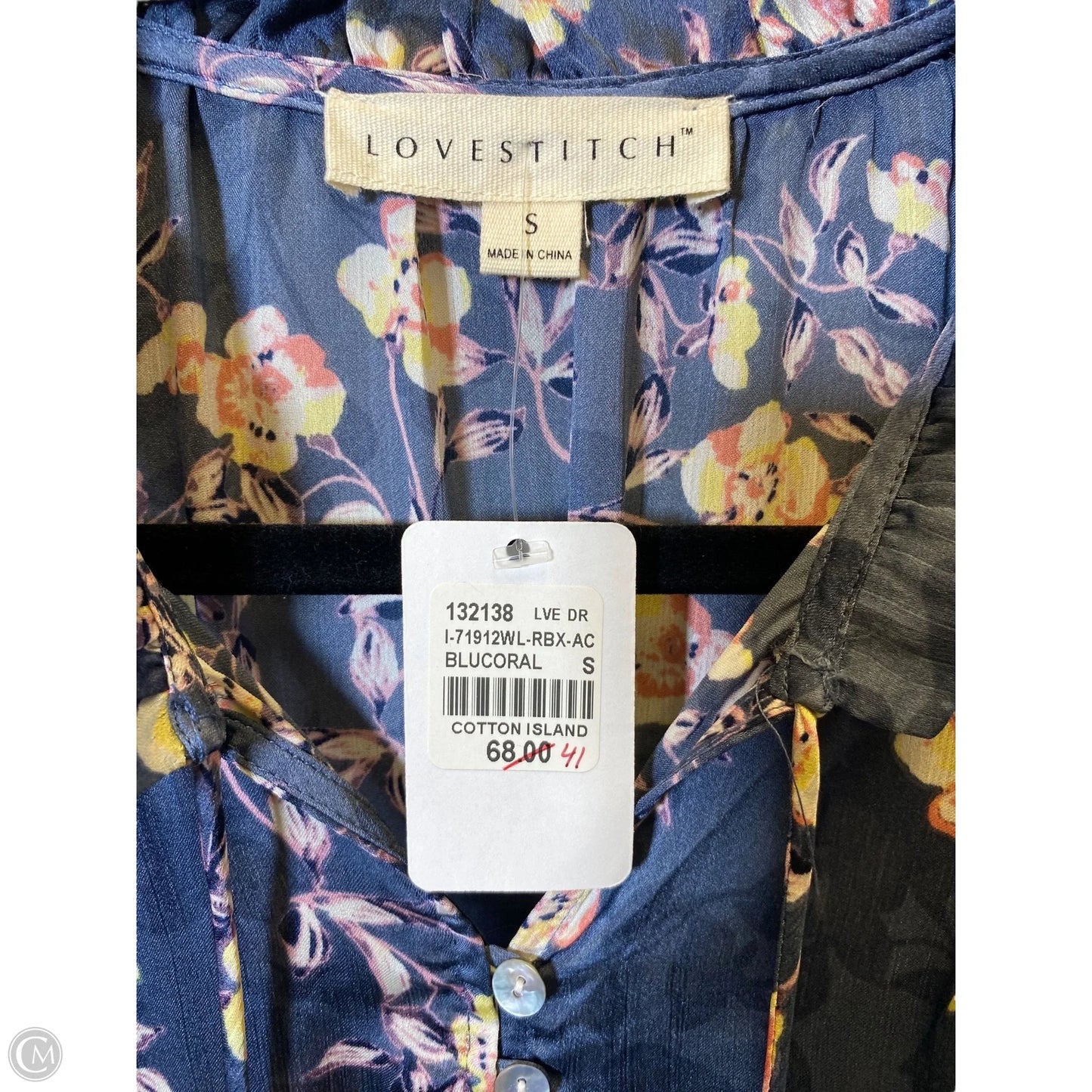 Dress Casual Short By Lovestitch In Floral Print, Size: S