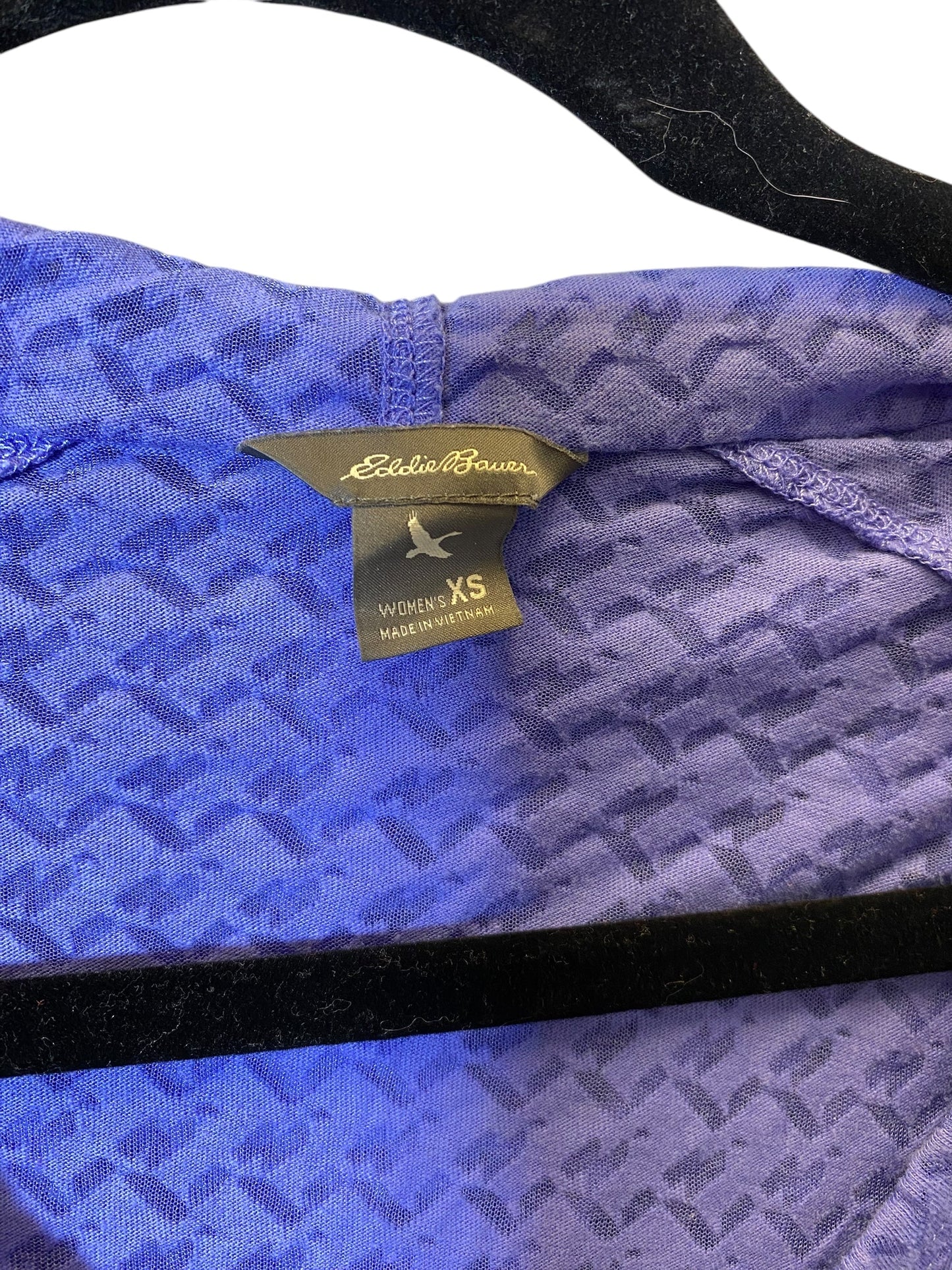 Sweatshirt Hoodie By Eddie Bauer In Purple, Size: Xs