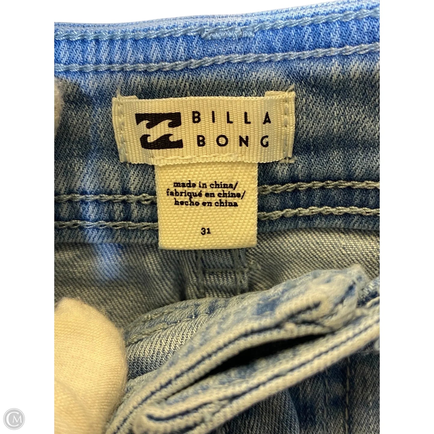 Jeans Wide Leg By Billabong In Blue Denim, Size: 12
