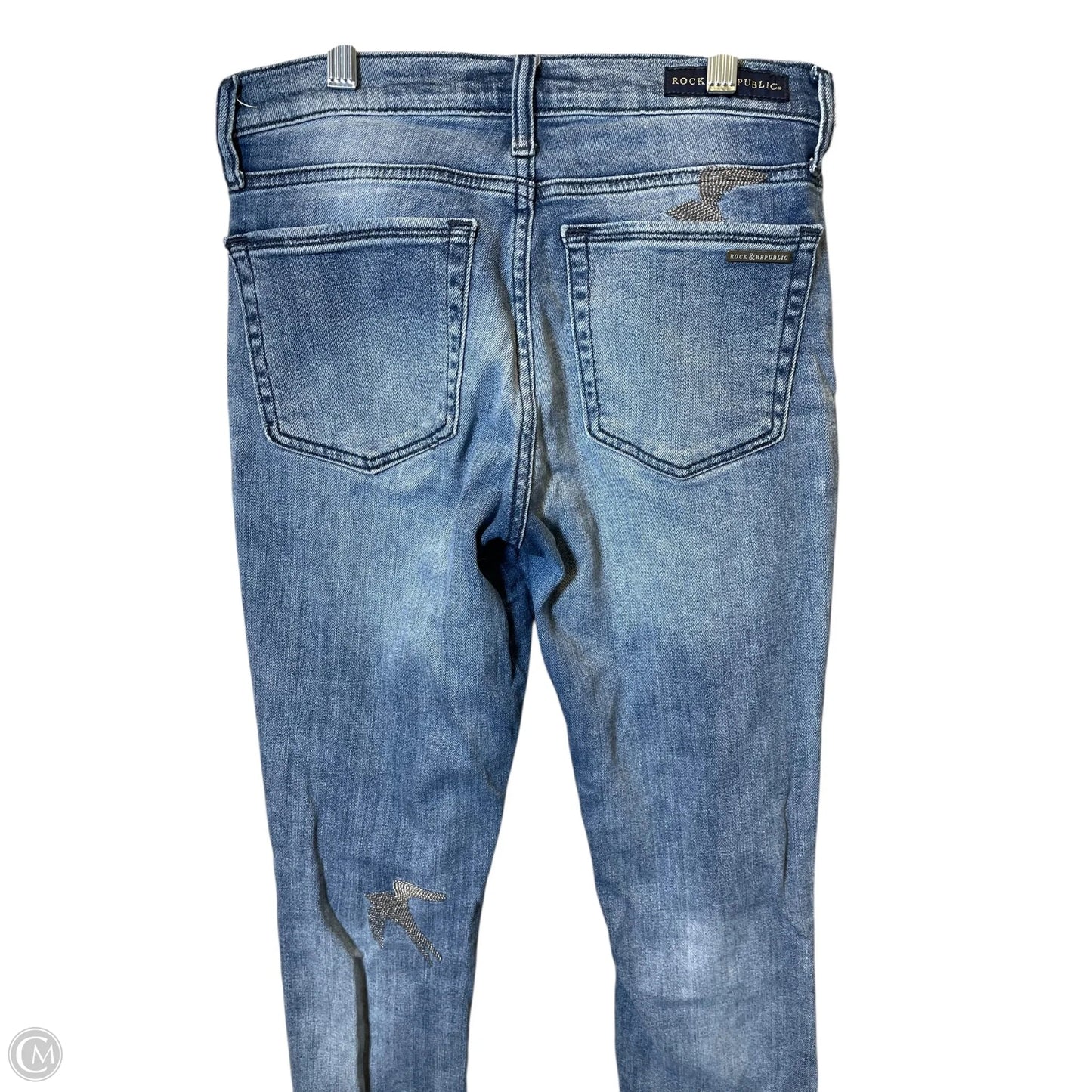 Jeans Skinny By Rock And Republic In Blue Denim, Size: 6
