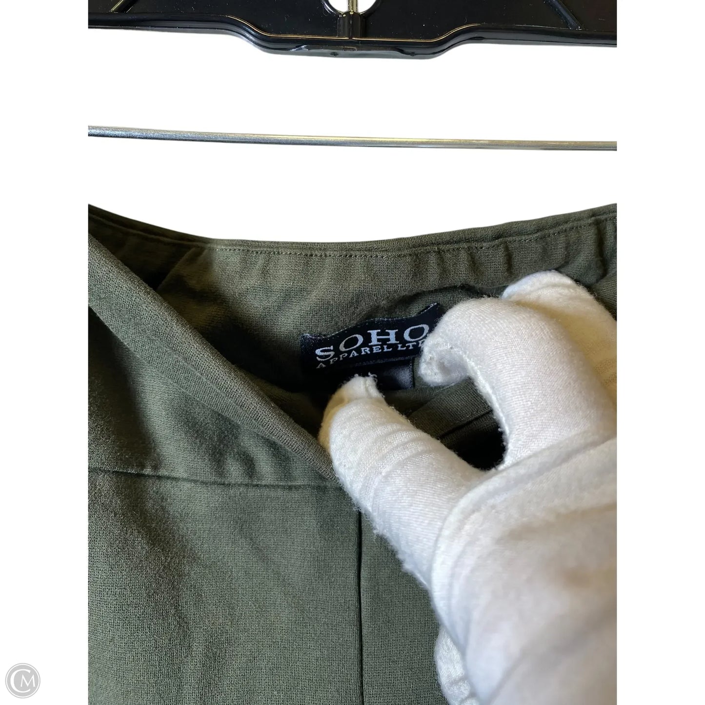 Athletic Leggings By Soho Design Group In Green, Size: S