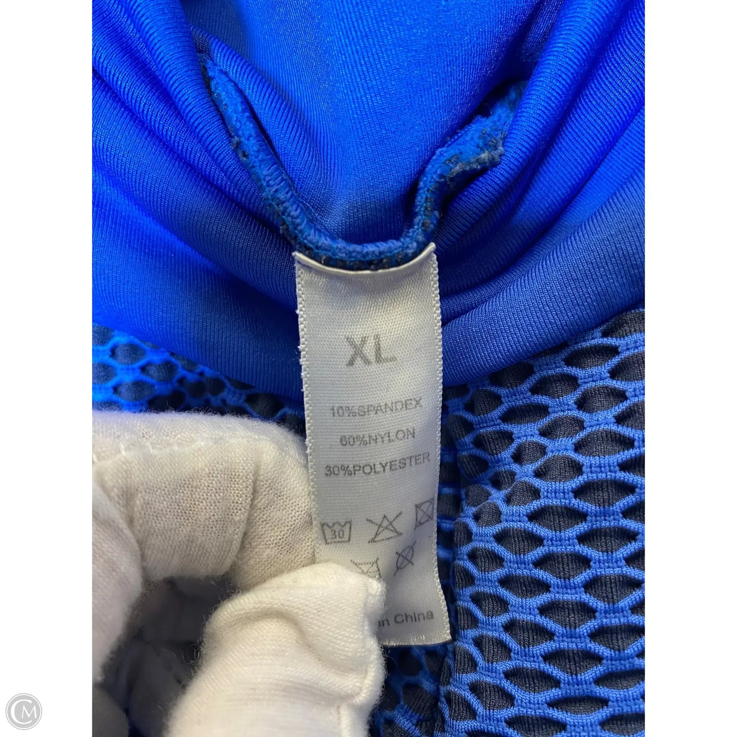 Athletic Leggings By Clothes Mentor In Black & Blue, Size: Xl