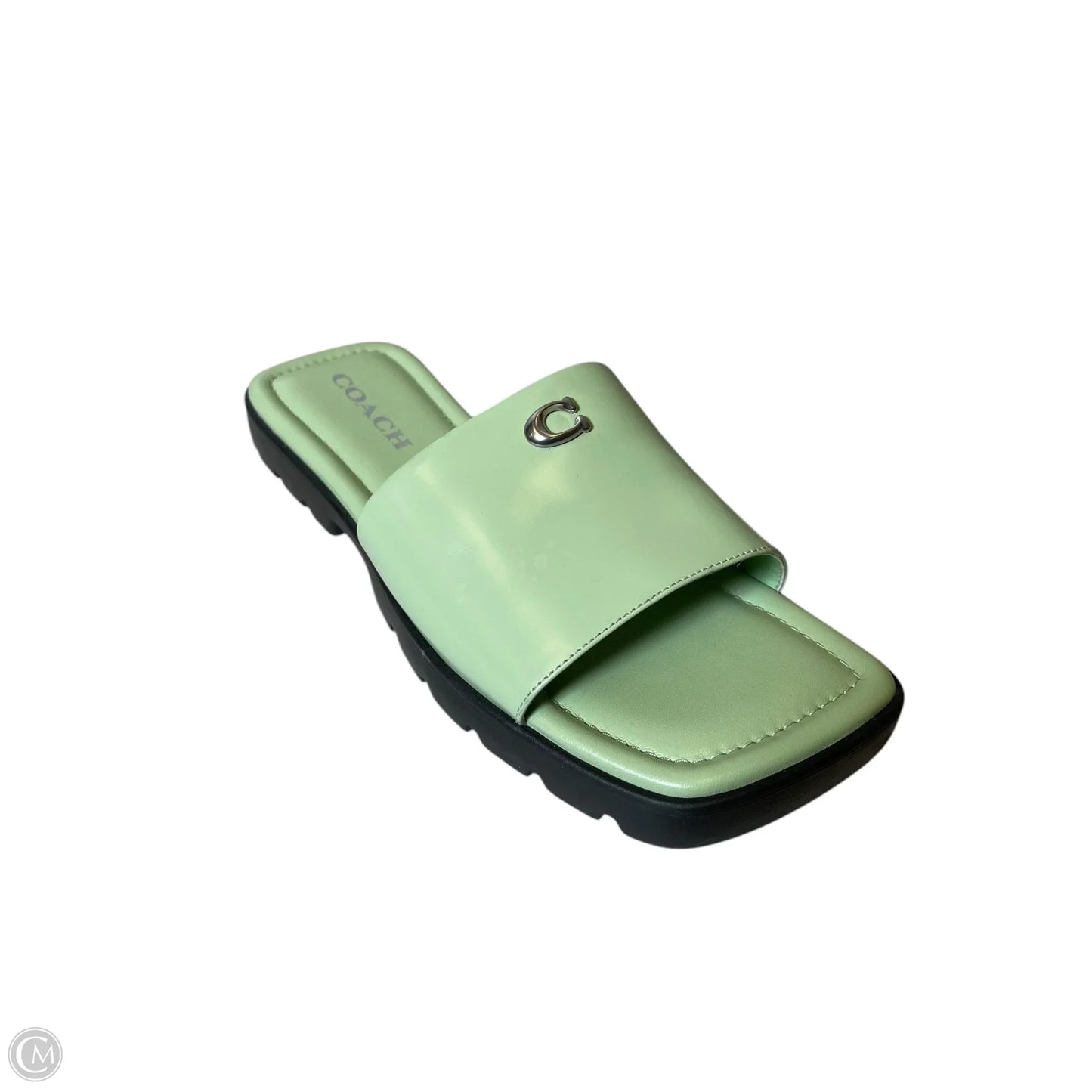 Sandals Designer By Coach In Green, Size: 7.5