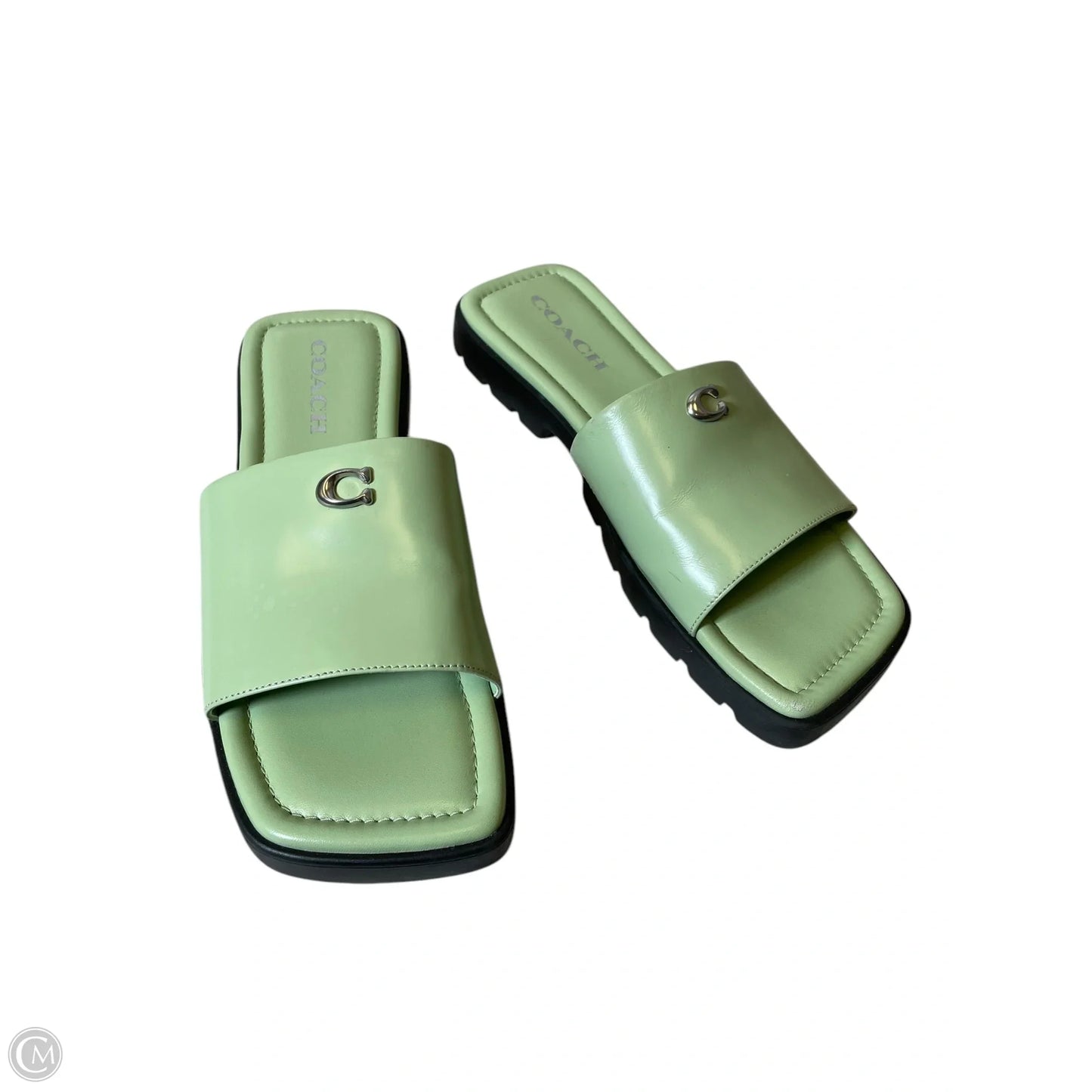 Sandals Designer By Coach In Green, Size: 7.5