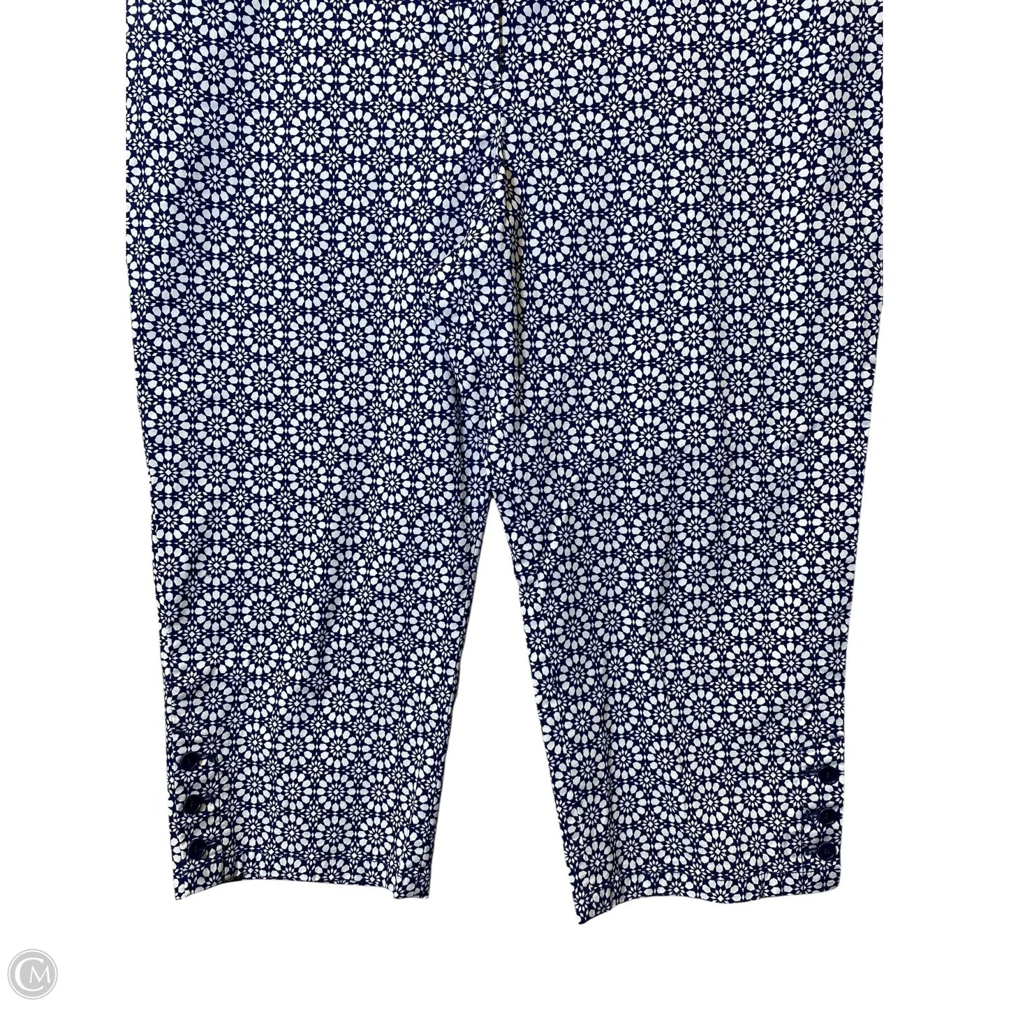 Capris By Talbots In Blue & White, Size: 16
