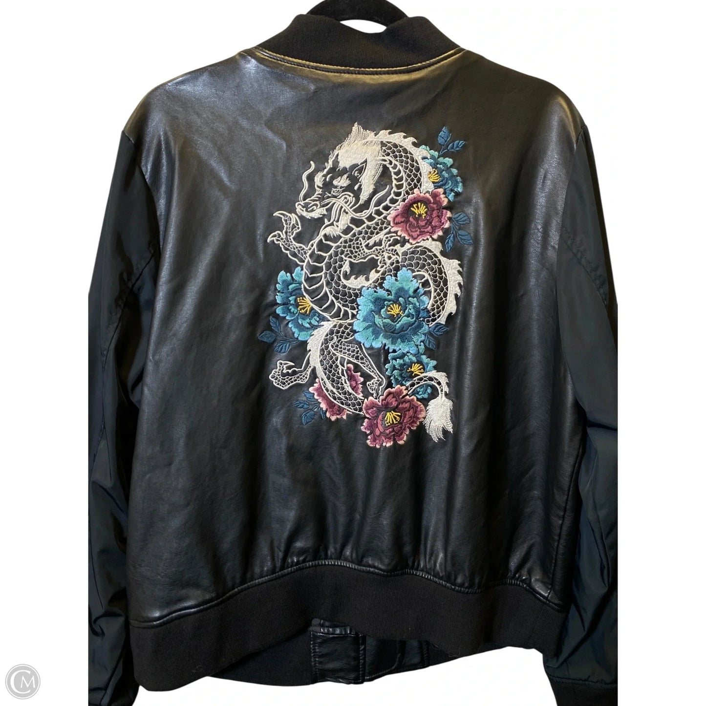 Jacket Leather By Torrid In Black, Size: 1x