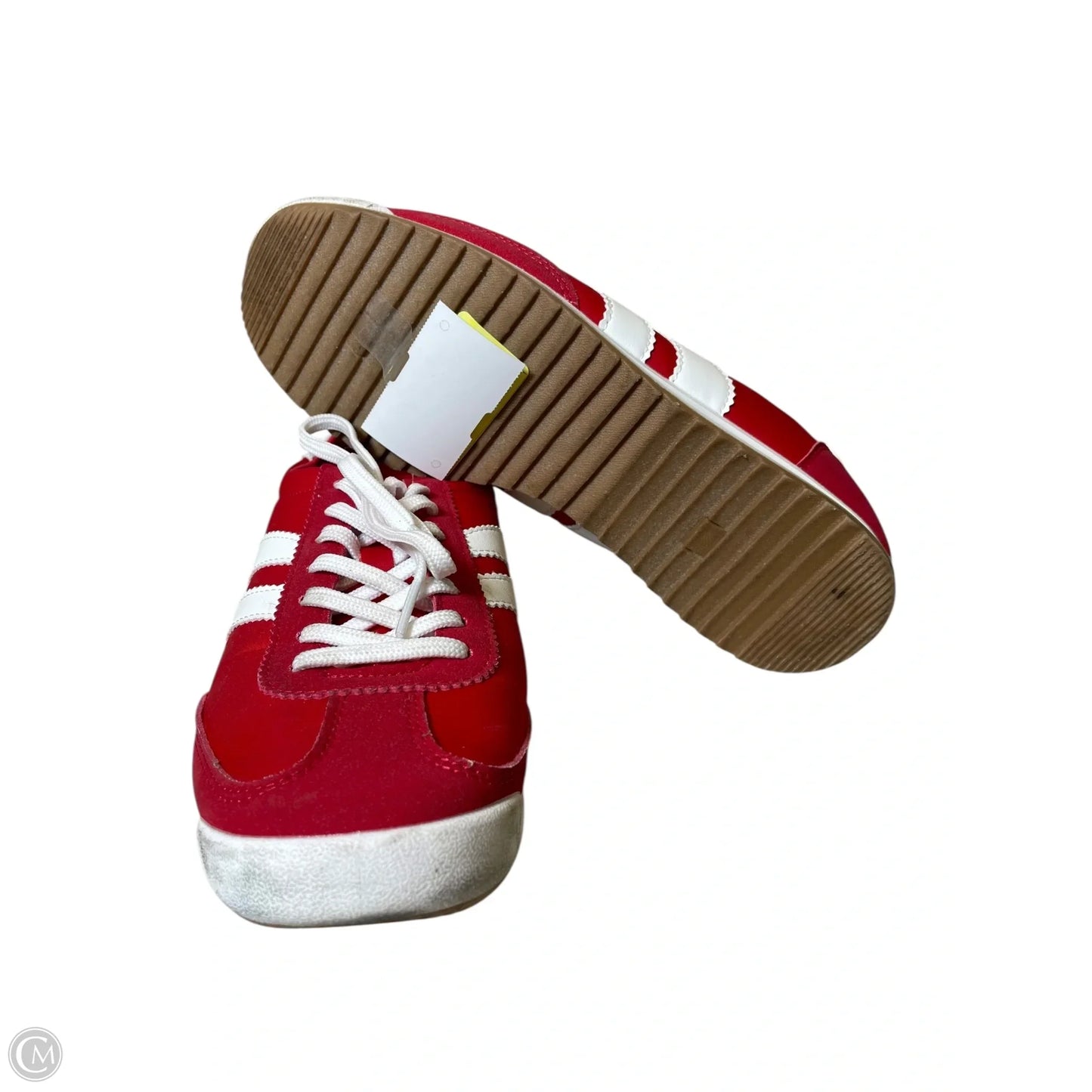 Shoes Sneakers By Madden Girl In Red & White, Size: 9