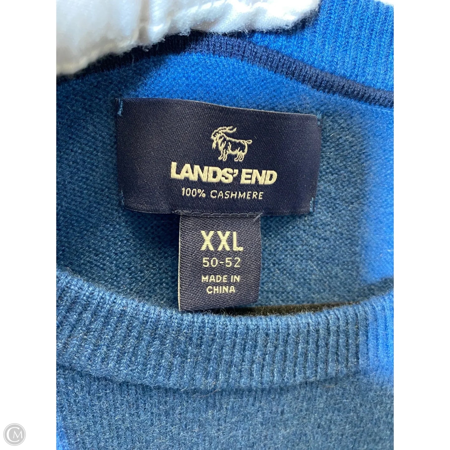 Sweater Cashmere By Lands End In Blue, Size: XXL
