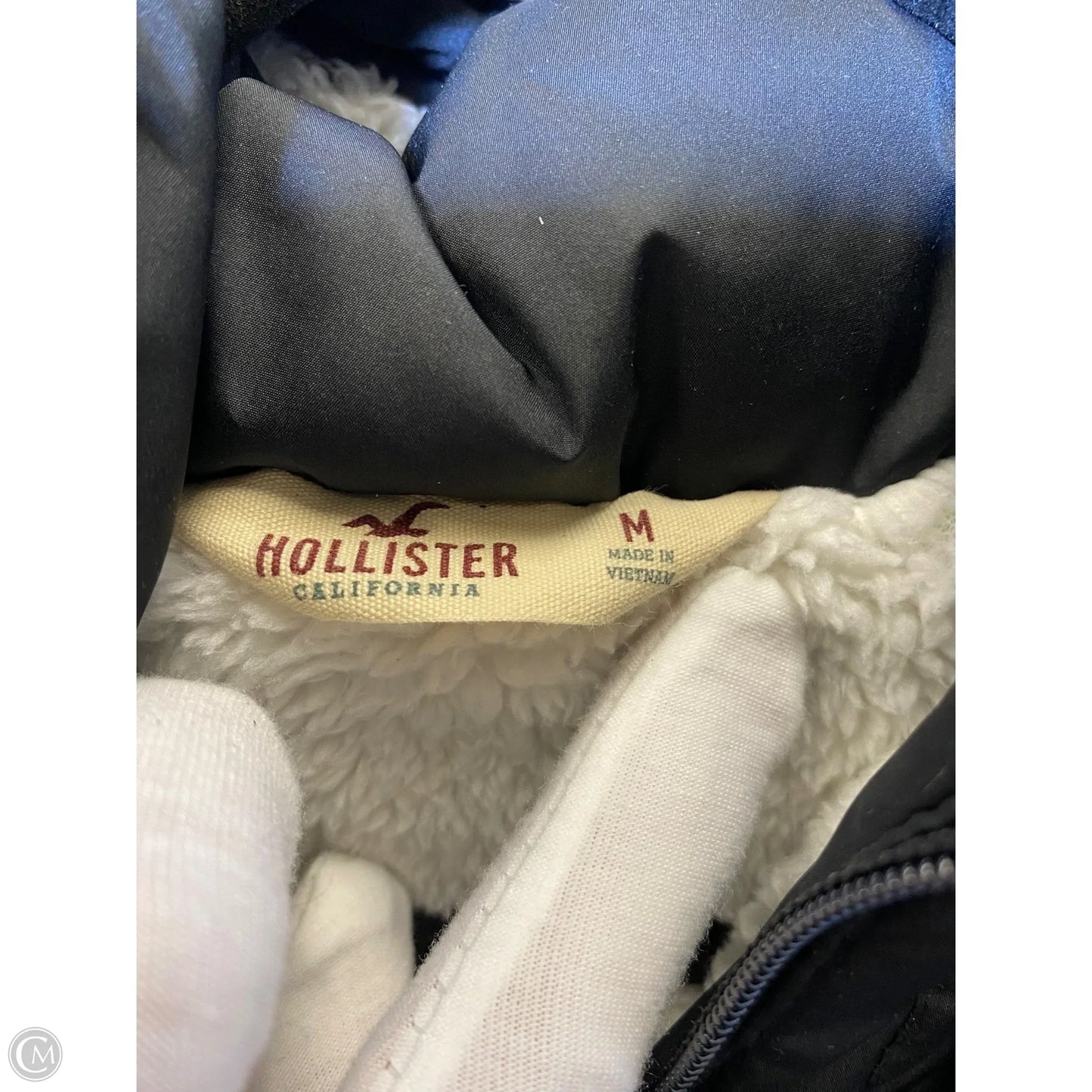 Jacket Puffer & Quilted By Hollister In Black, Size: M