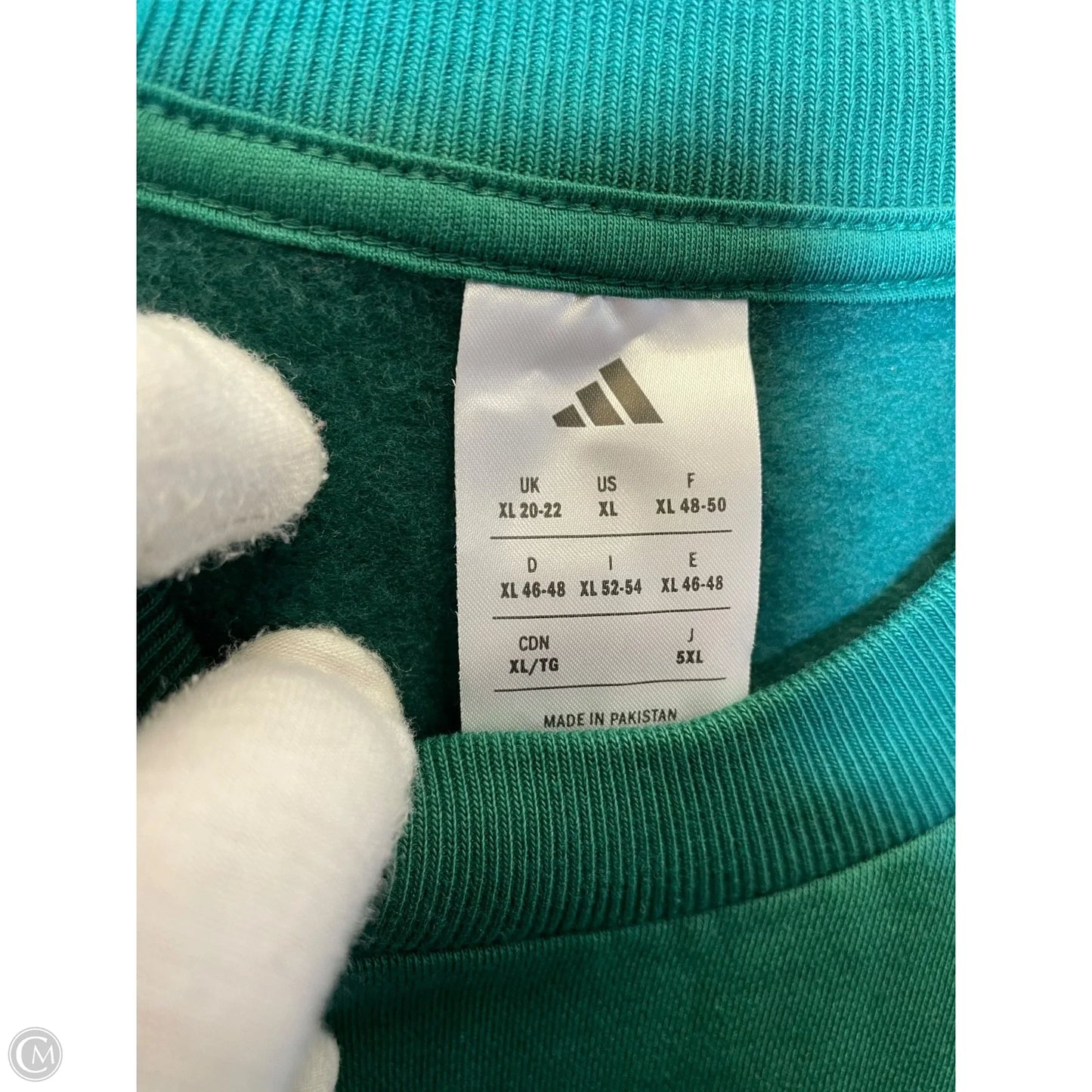 Sweatshirt Crewneck By Adidas In Green, Size: Xl