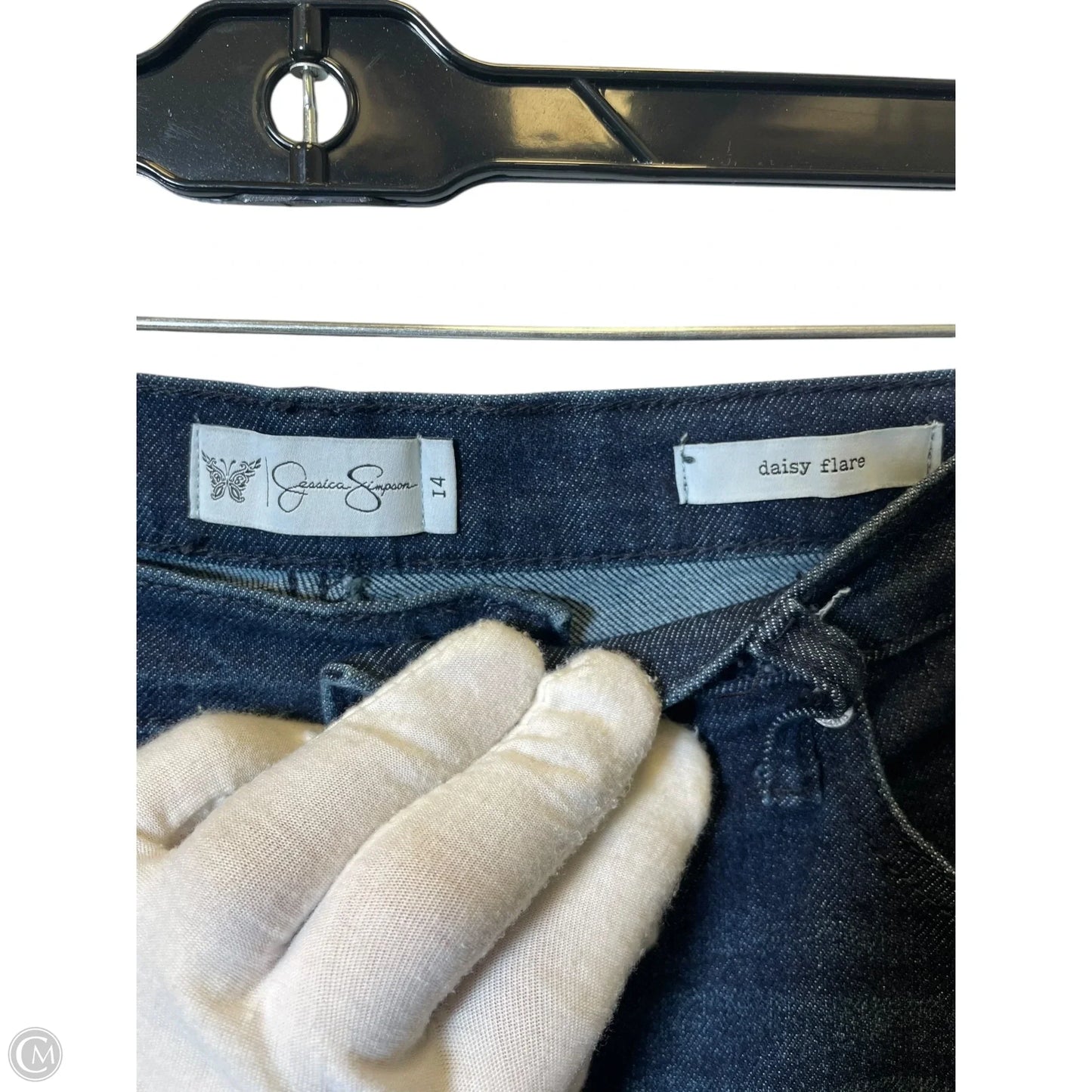 Jeans Flared By Jessica Simpson In Blue Denim, Size: 14