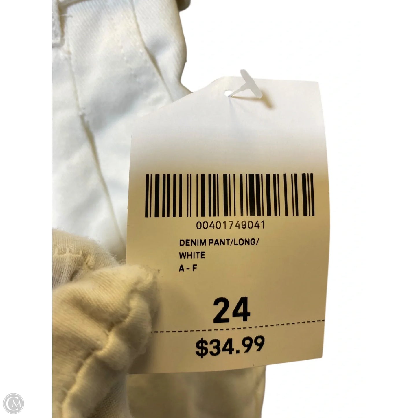 Jeans Straight By Forever 21 In White, Size: 0