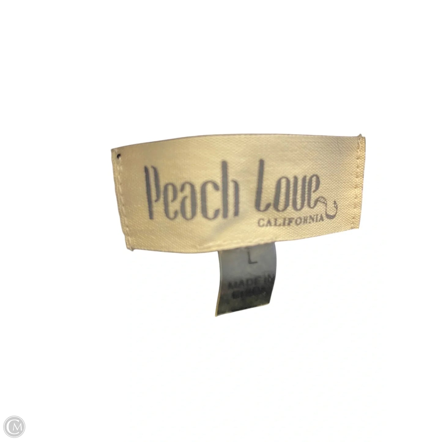 Sweater By Peach Love Cream California In Black & Gold, Size: L