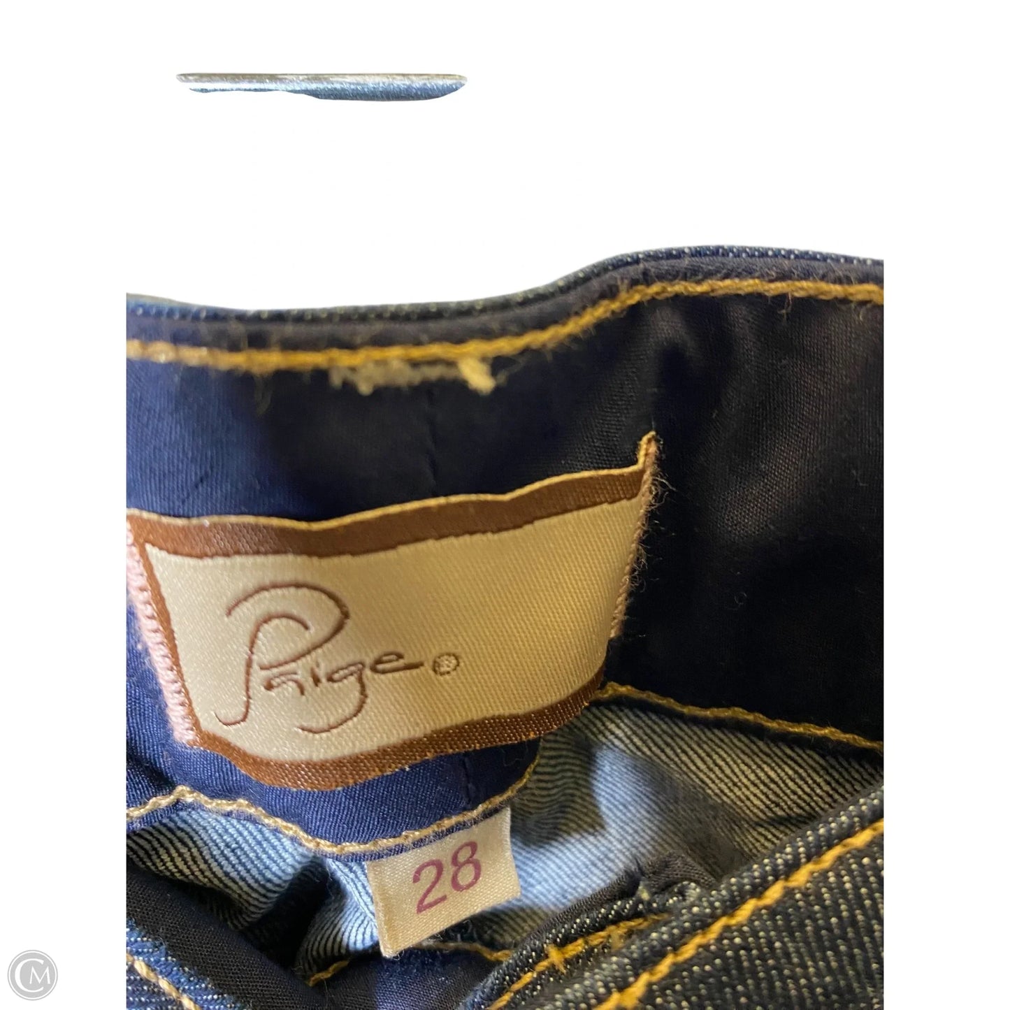 Jeans Boot Cut By Paige In Blue Denim, Size: 6