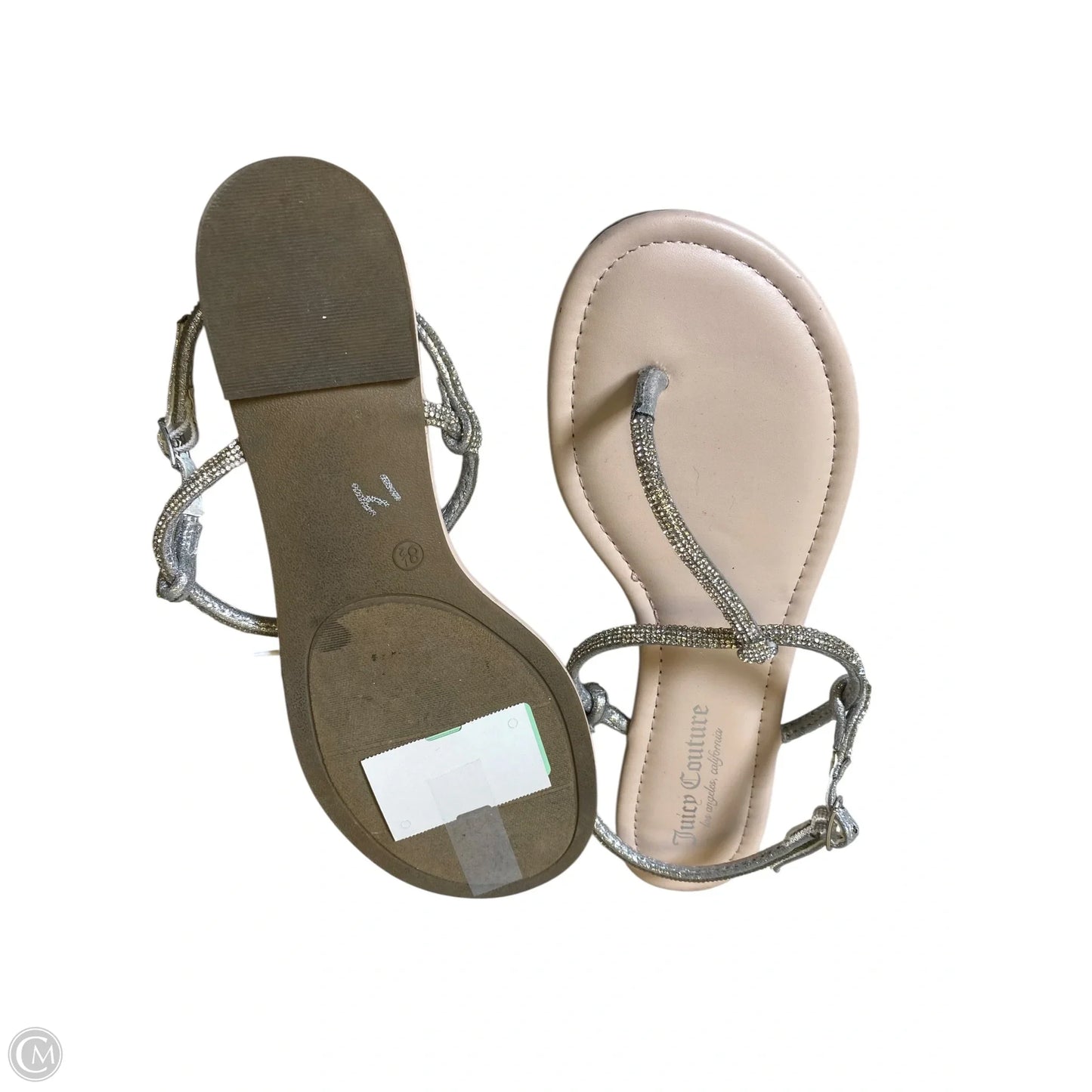 Sandals Flats By Juicy Couture In Beige, Size: 8.5