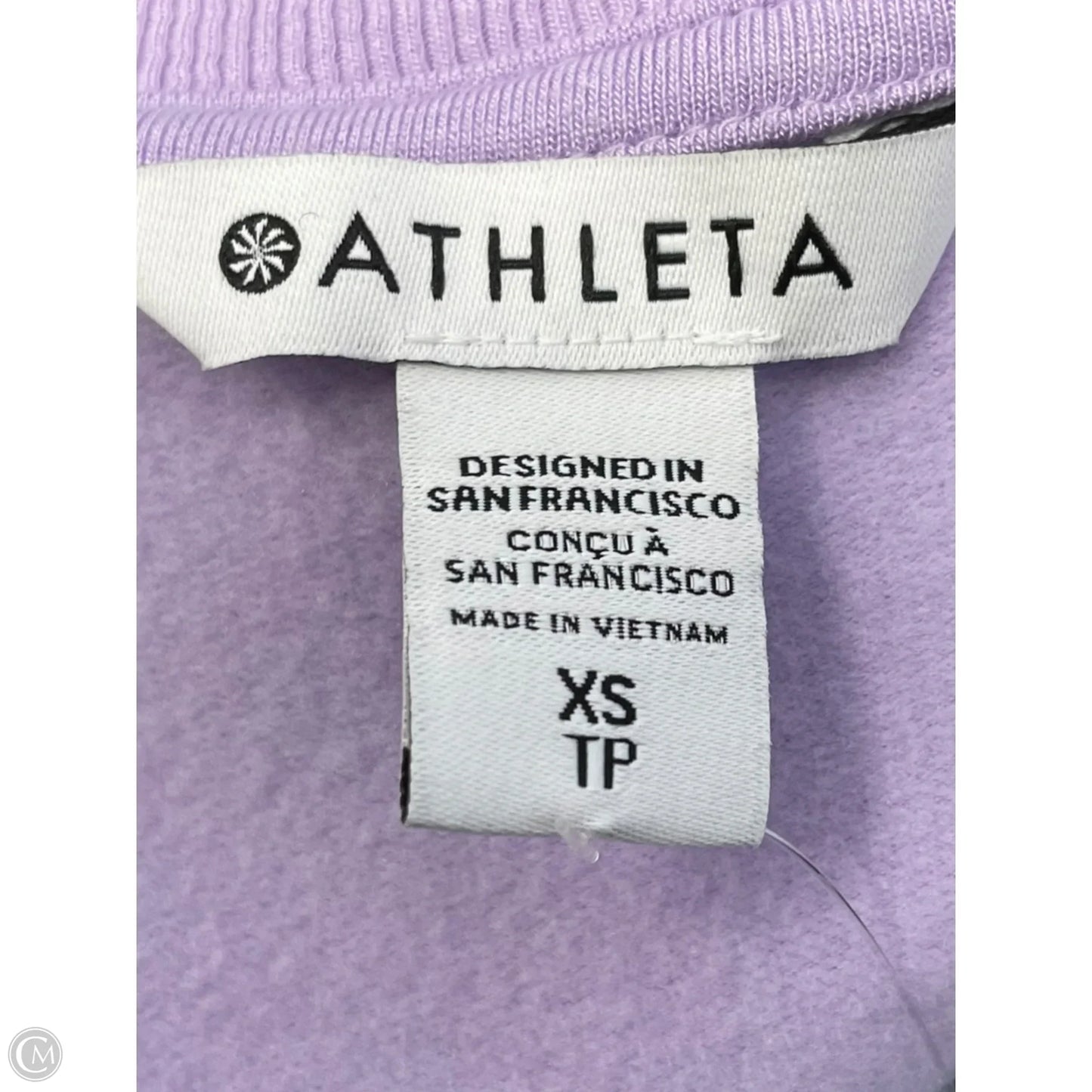 Athletic Sweatshirt Crewneck By Athleta In Purple, Size: Xs