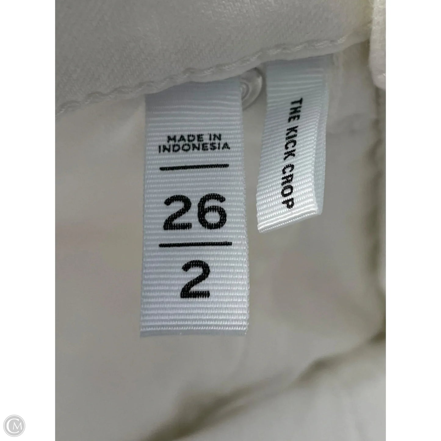 Jeans Flared By Loft In White Denim, Size: 2