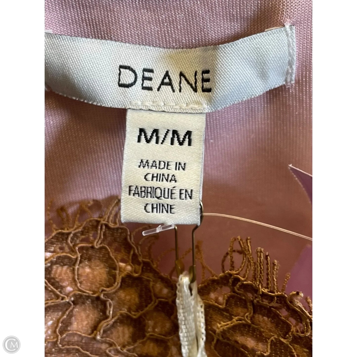Blouse Sleeveless By Clothes Mentor In Brown & Pink, Size: M