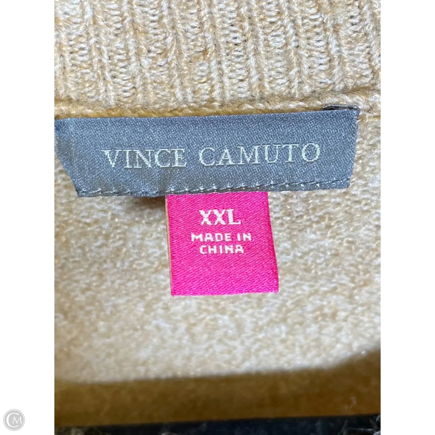 Sweater By Vince Camuto In Brown & Red, Size: 2x