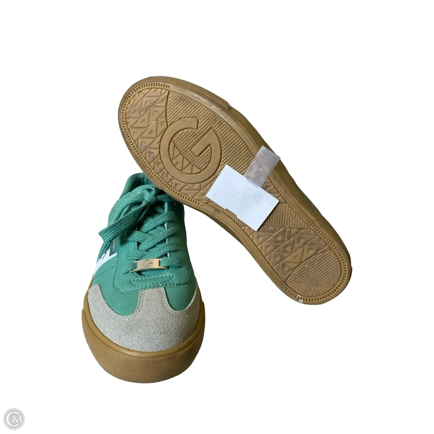 Shoes Sneakers By G By Guess In Green & Tan, Size: 9