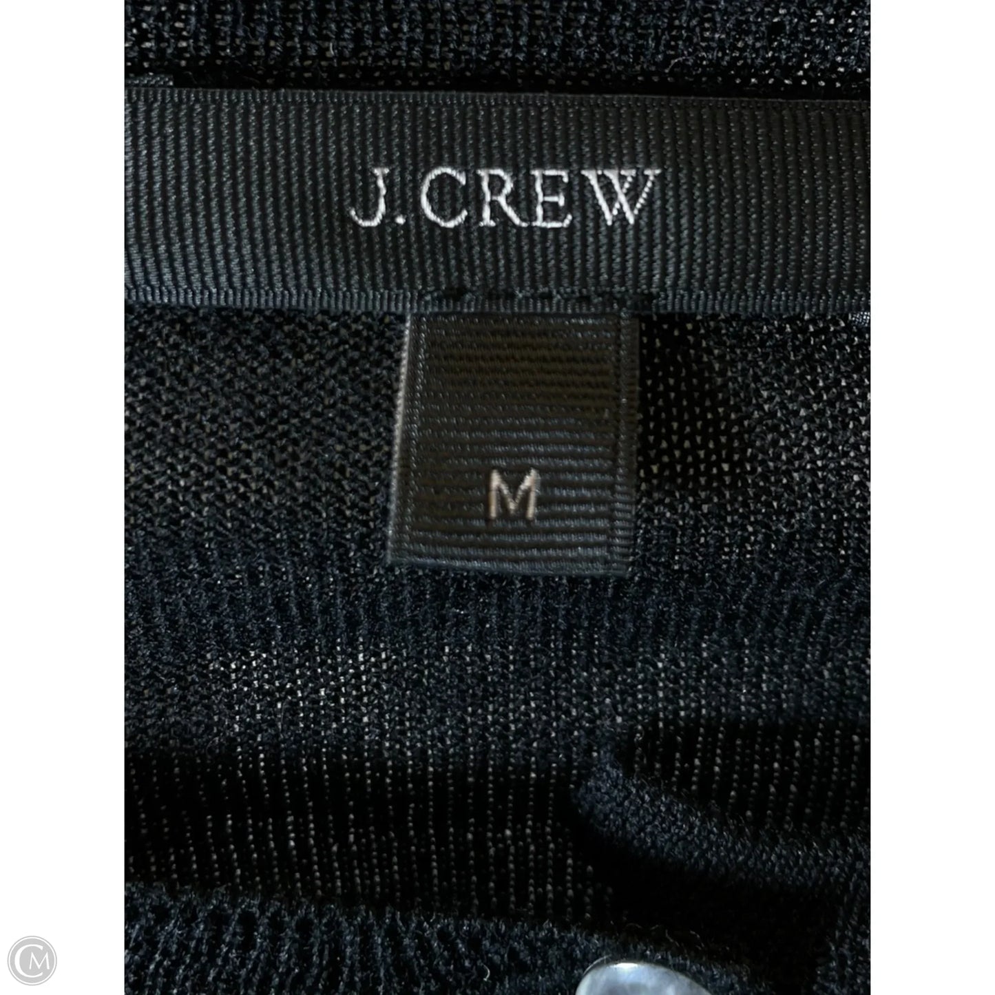 Sweater Cardigan By J. Crew In Black & Blue, Size: M