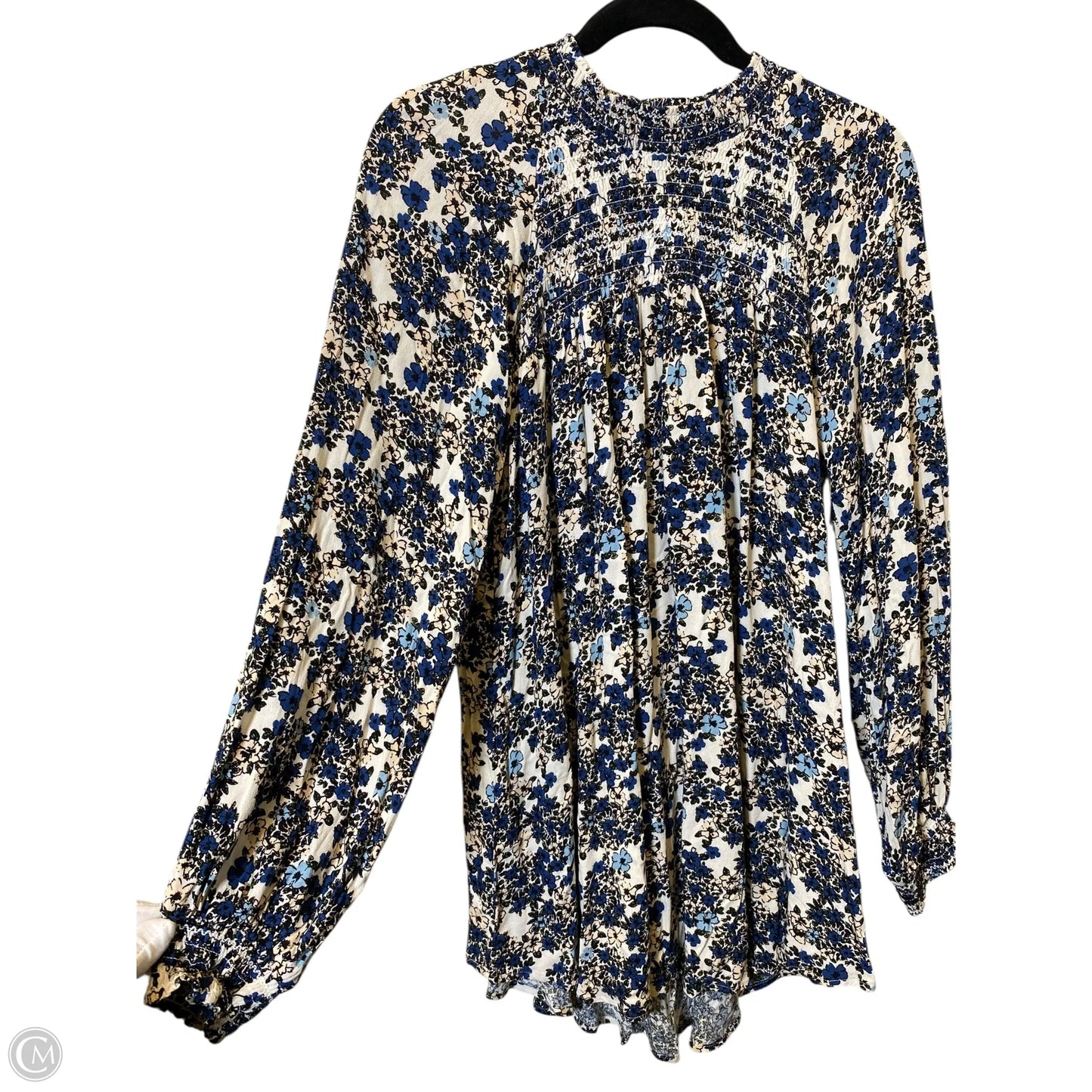 Top Long Sleeve By Free People In Floral Print, Size: S