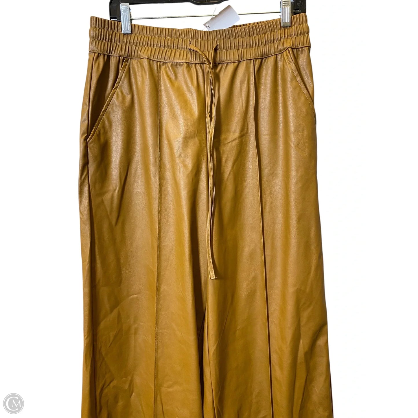 Pants Wide Leg By Who What Wear In Bronze, Size: M