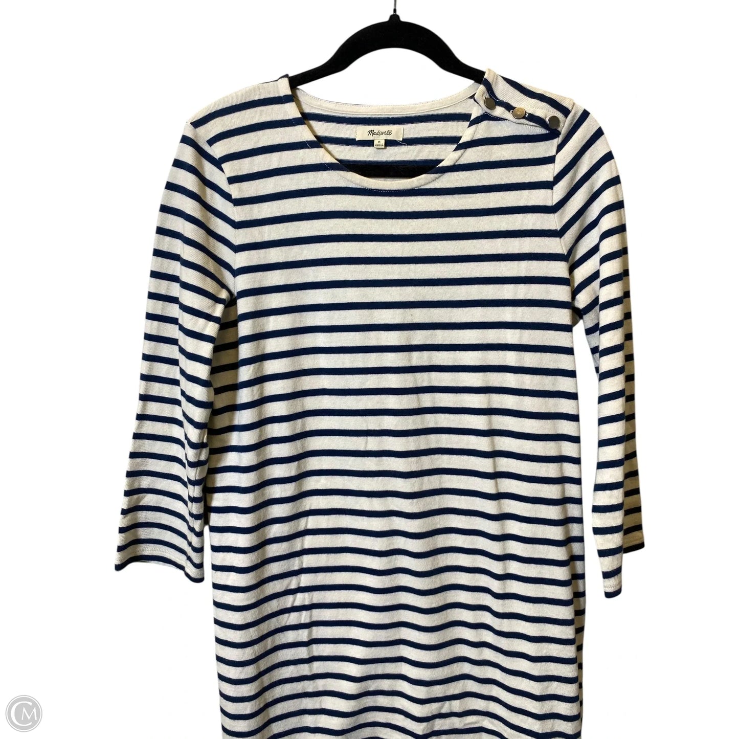 Dress Sweater By Madewell In Striped Pattern, Size: M