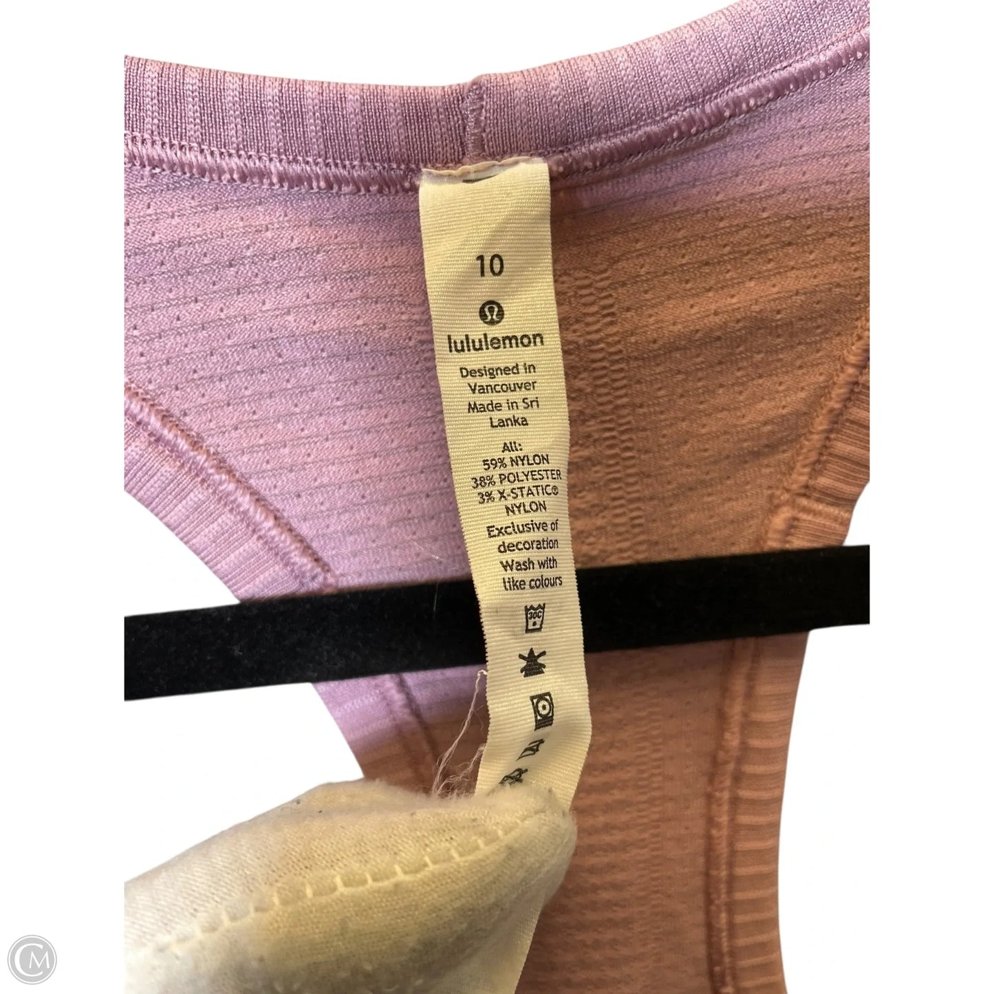 Athletic Tank Top By Lululemon In Pink, Size: 10