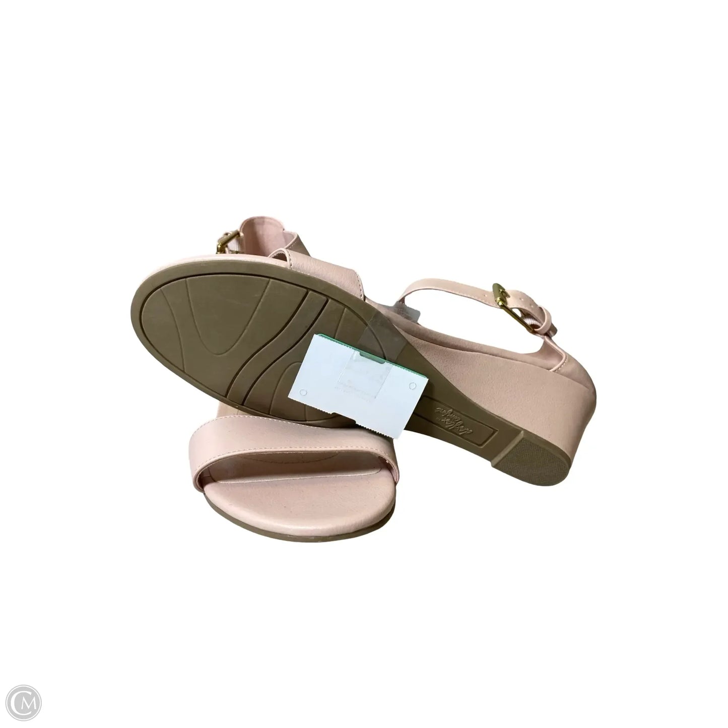 Shoes Heels Wedge By Dexflex In Pink, Size: 9.5